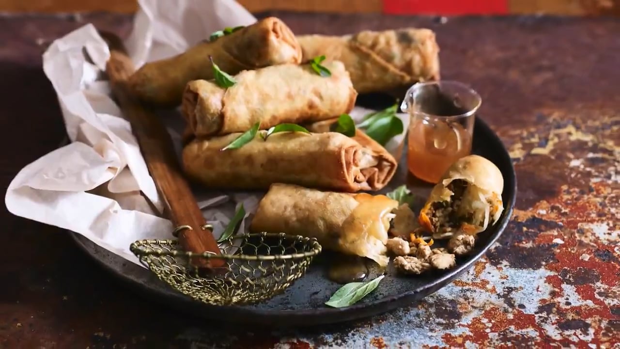 Chicken spring rolls